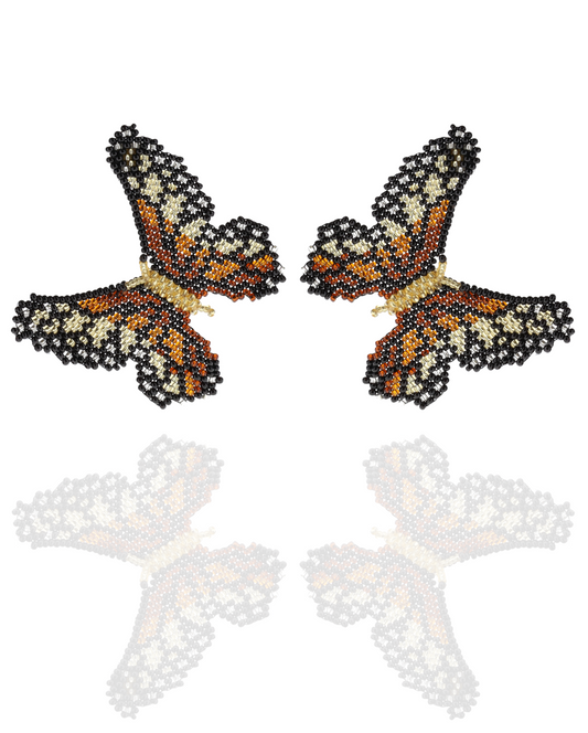 Beaded Butterfly Earrings