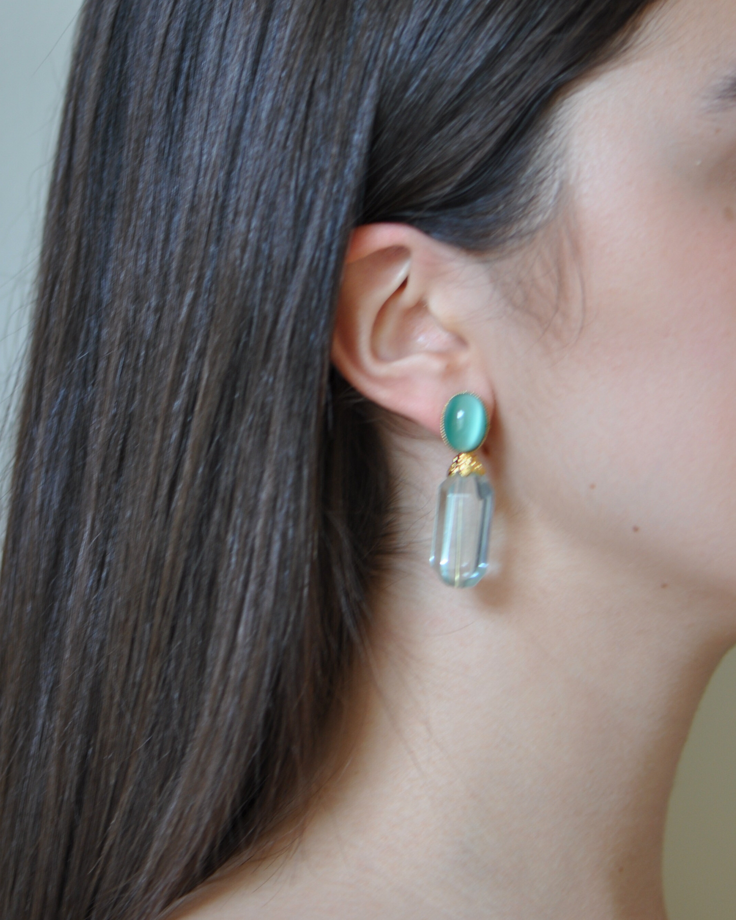 Aqua Earrings