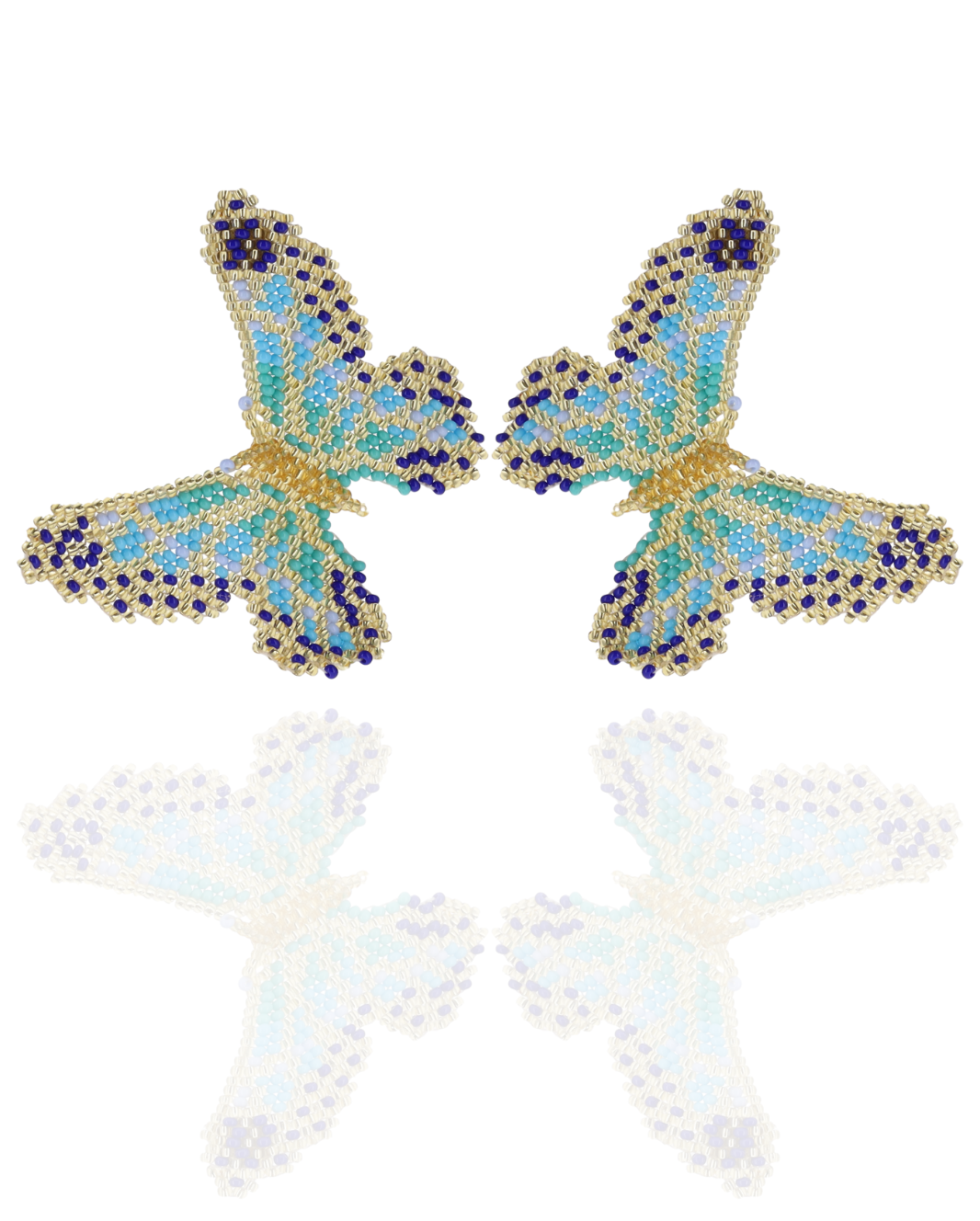 Beaded Butterfly Earrings