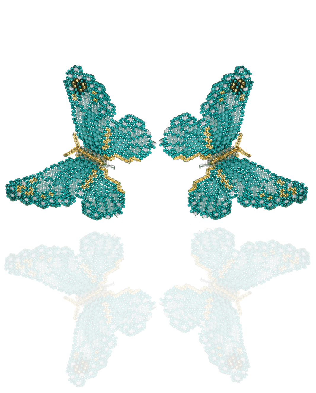 Beaded Butterfly Earrings