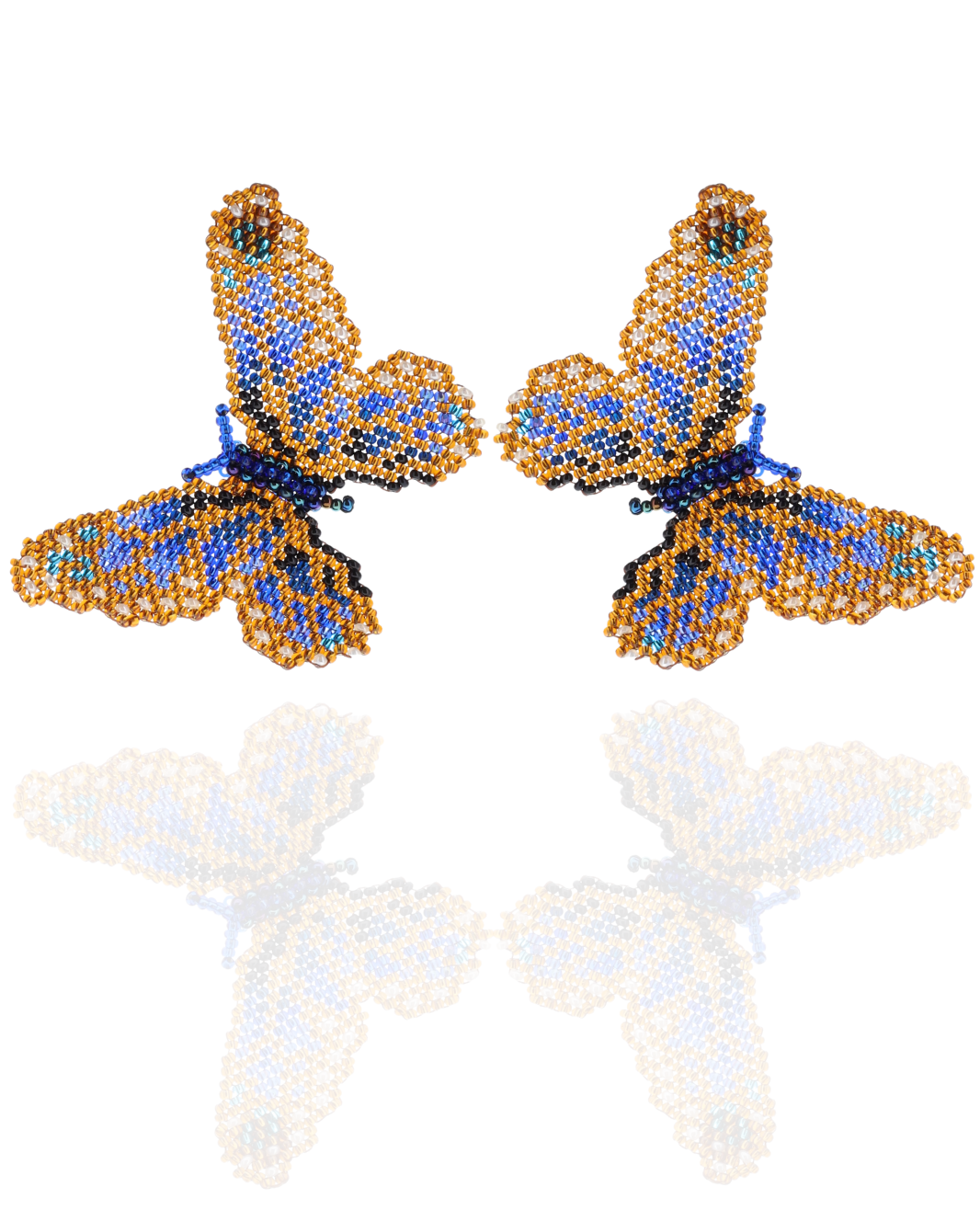 Beaded Butterfly Earrings