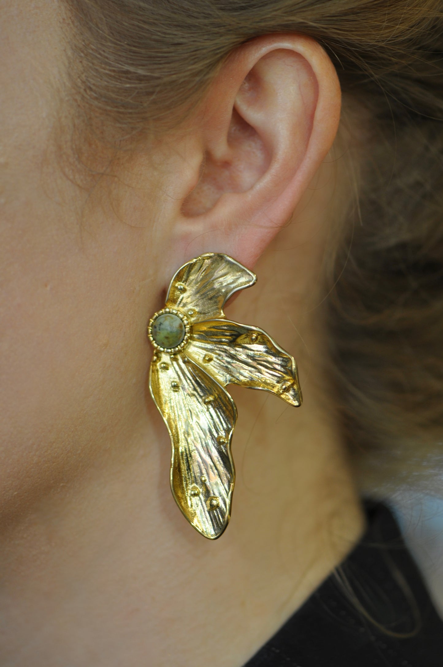 Palm Leaf Earrings