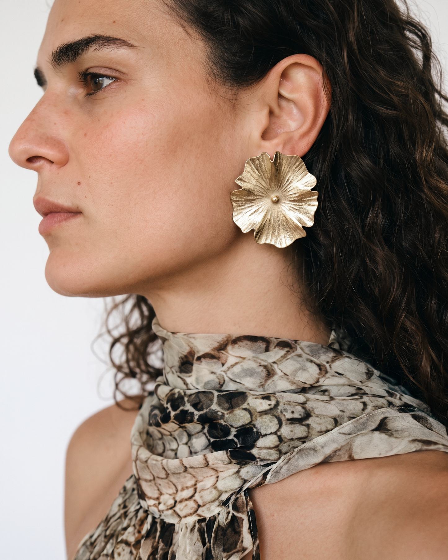 Ginkgo Single Flower Earrings