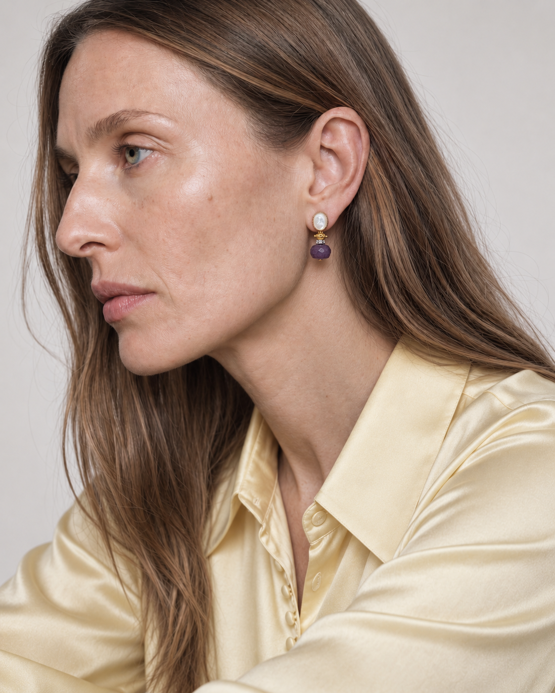 Mini Mauve Earrings