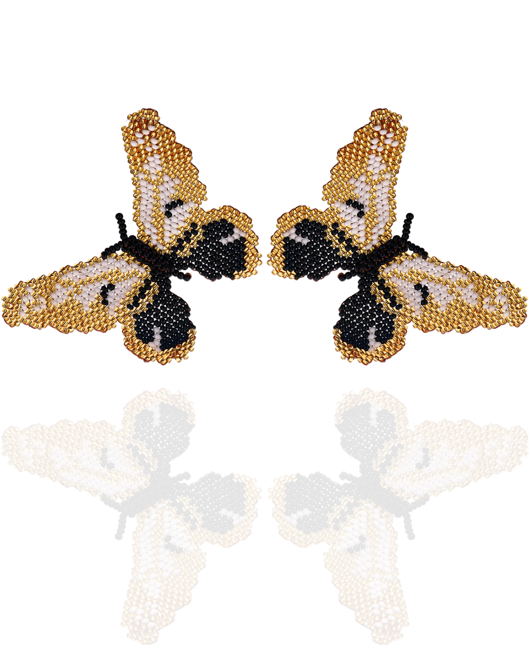 Beaded Butterfly Earrings