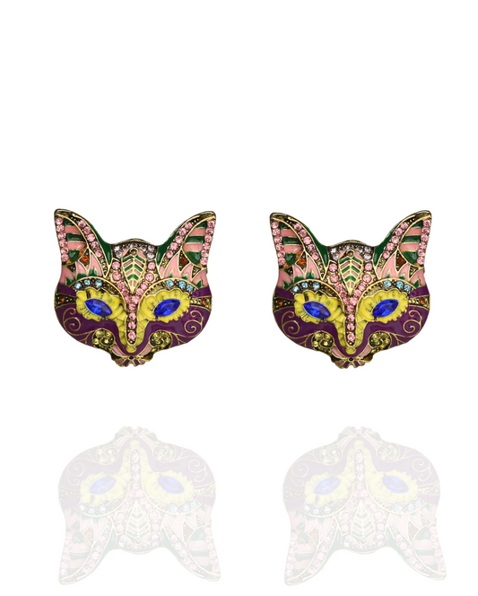 Venetian Cat Earrings