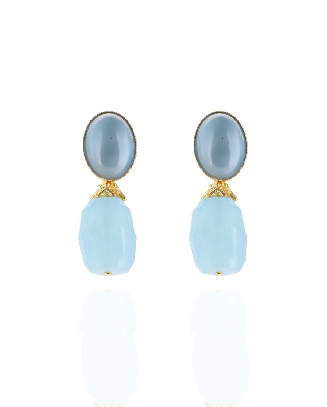 Zara Luna Aquamarine Earrings