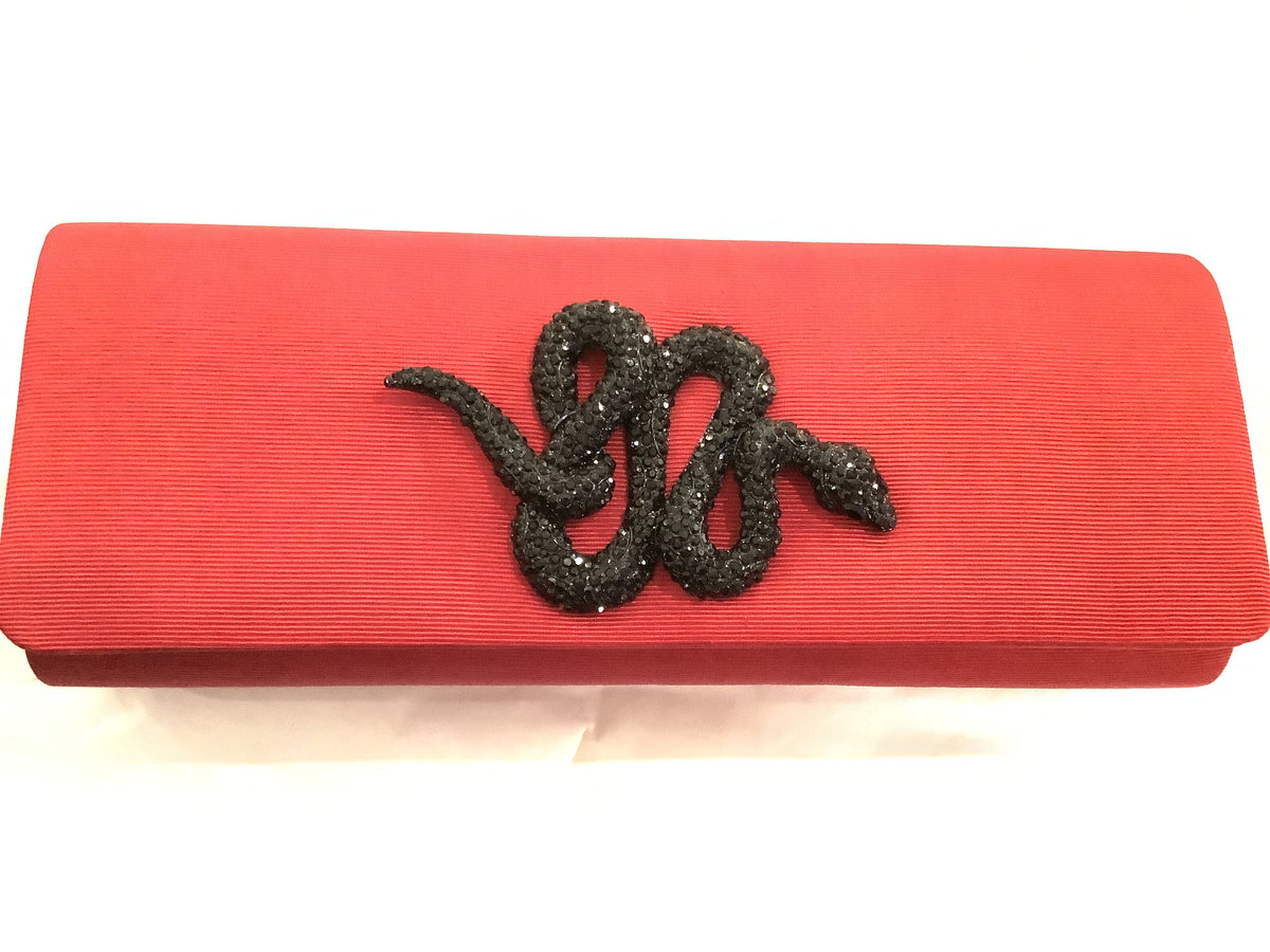 LC Clutch Satin w Brooch