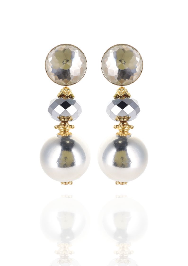 Laurel Metallic Glaze Earrings