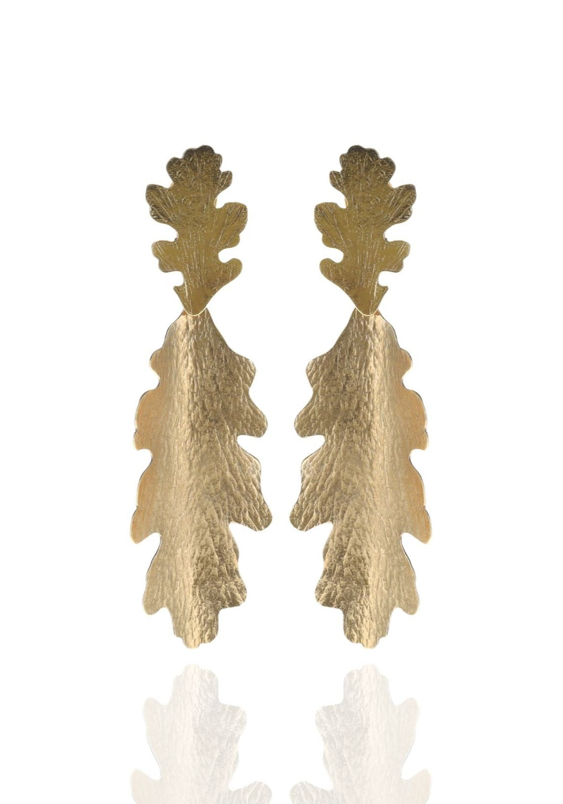 Double Oak Leaf Earrings