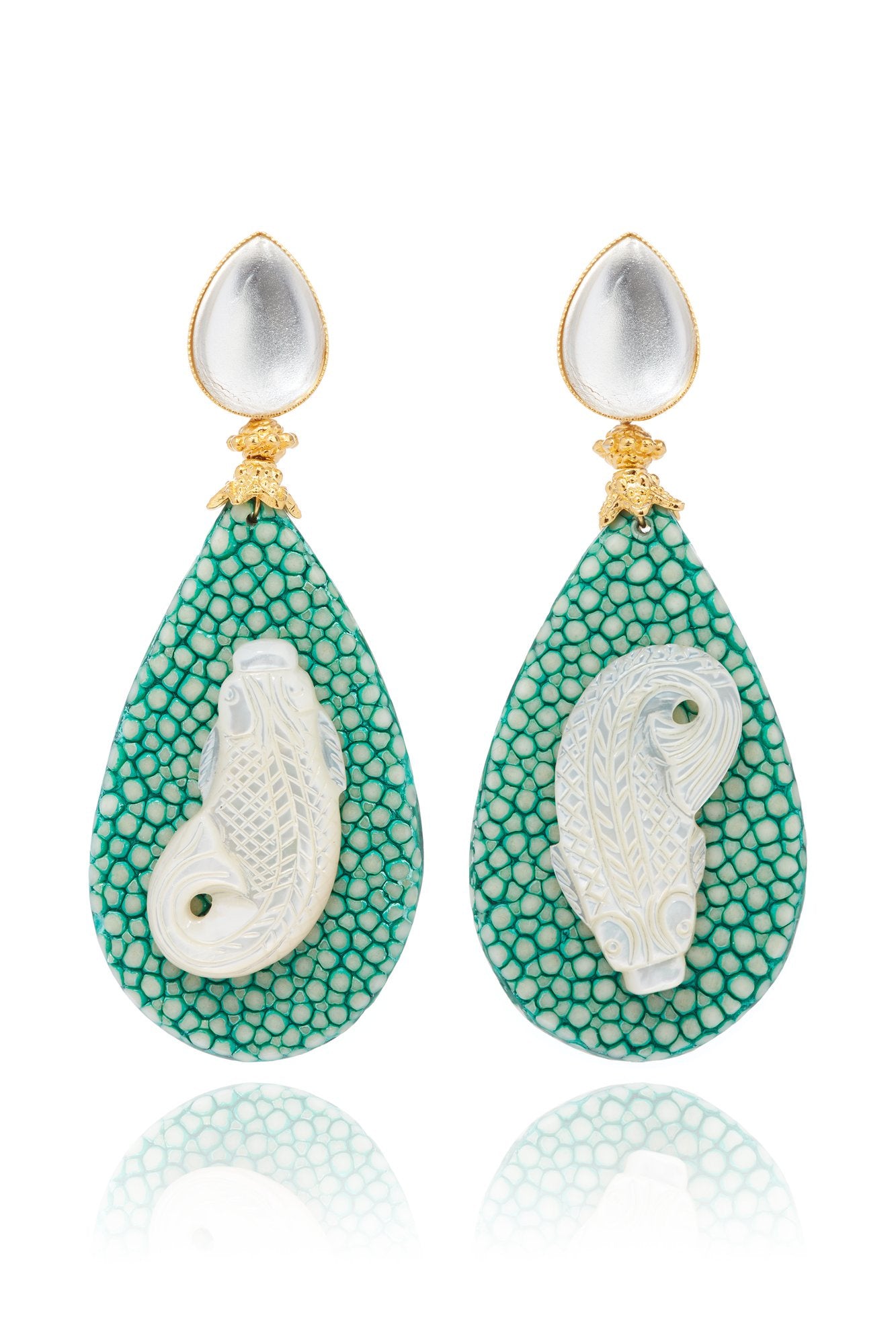 Romy Shagreen Earrings