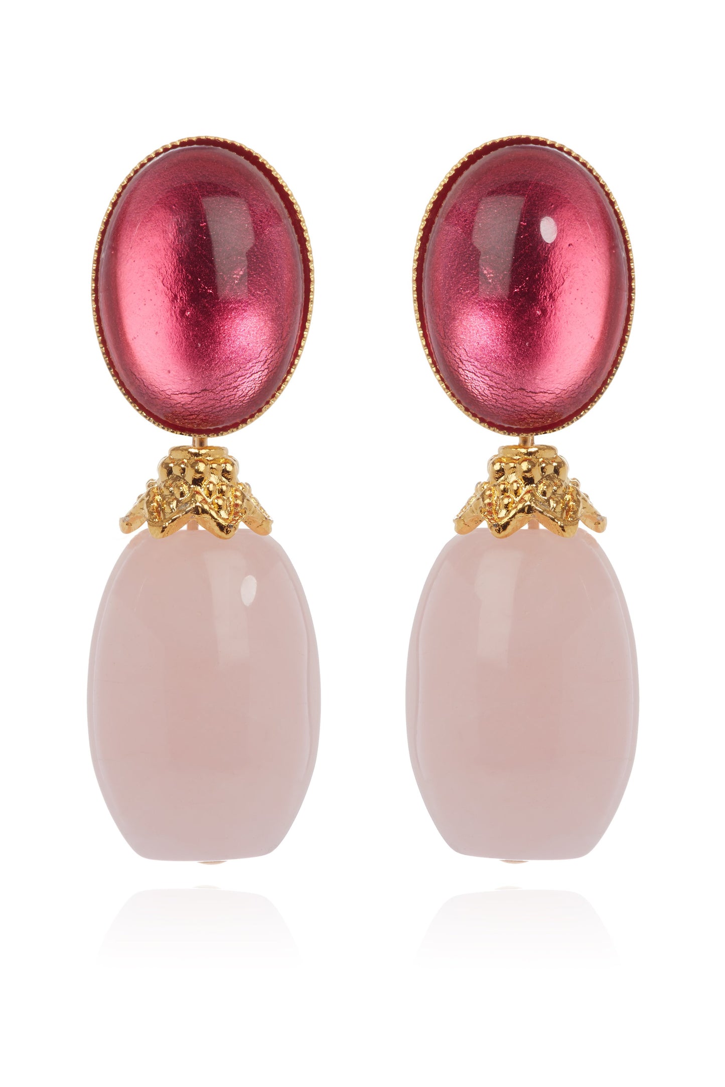 Sylvia Rose Quartz Earrings