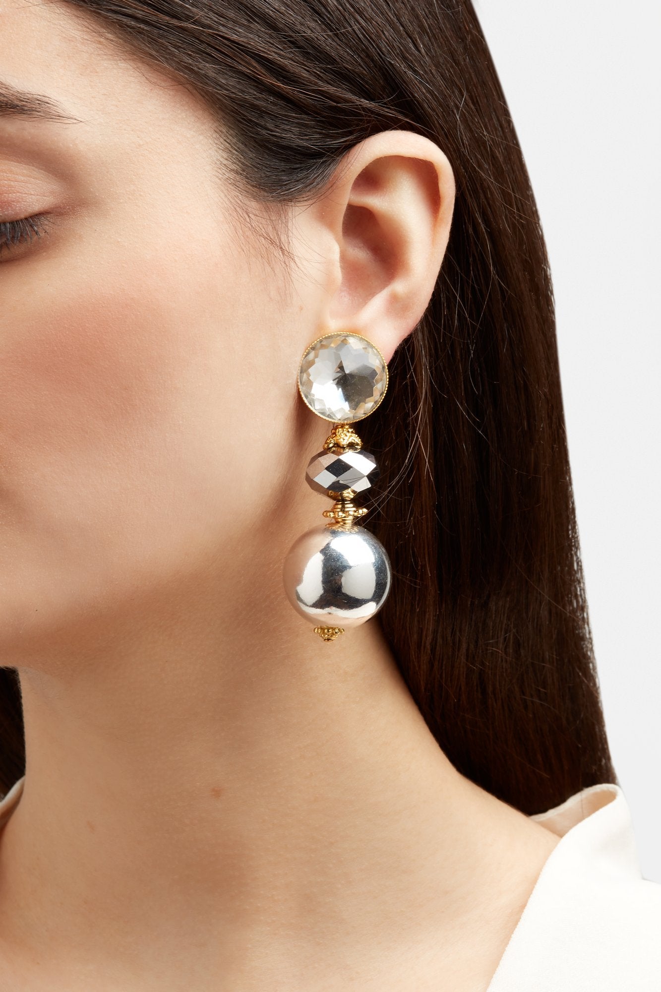 Laurel Metallic Glaze Earrings