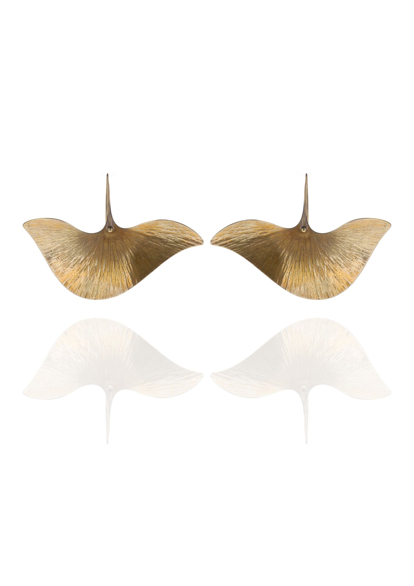 Ginkgo Leaf Drops Earrings