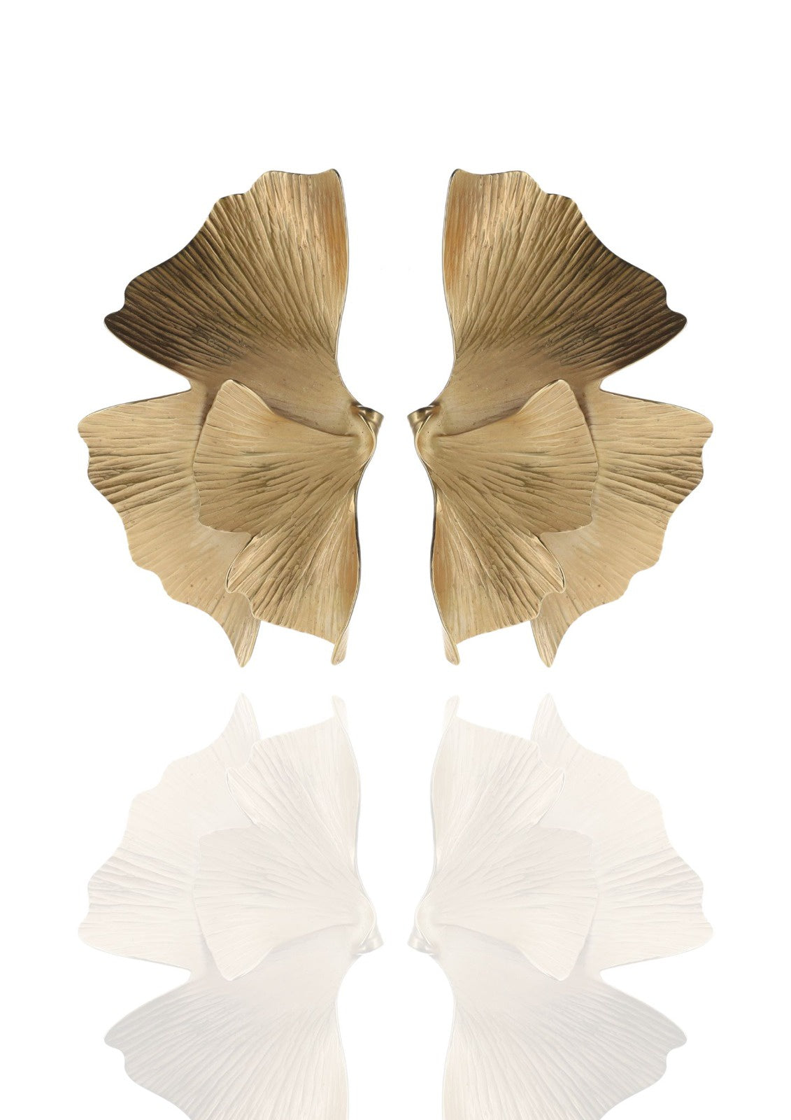 Ginkgo Leaf Cluster Earrings