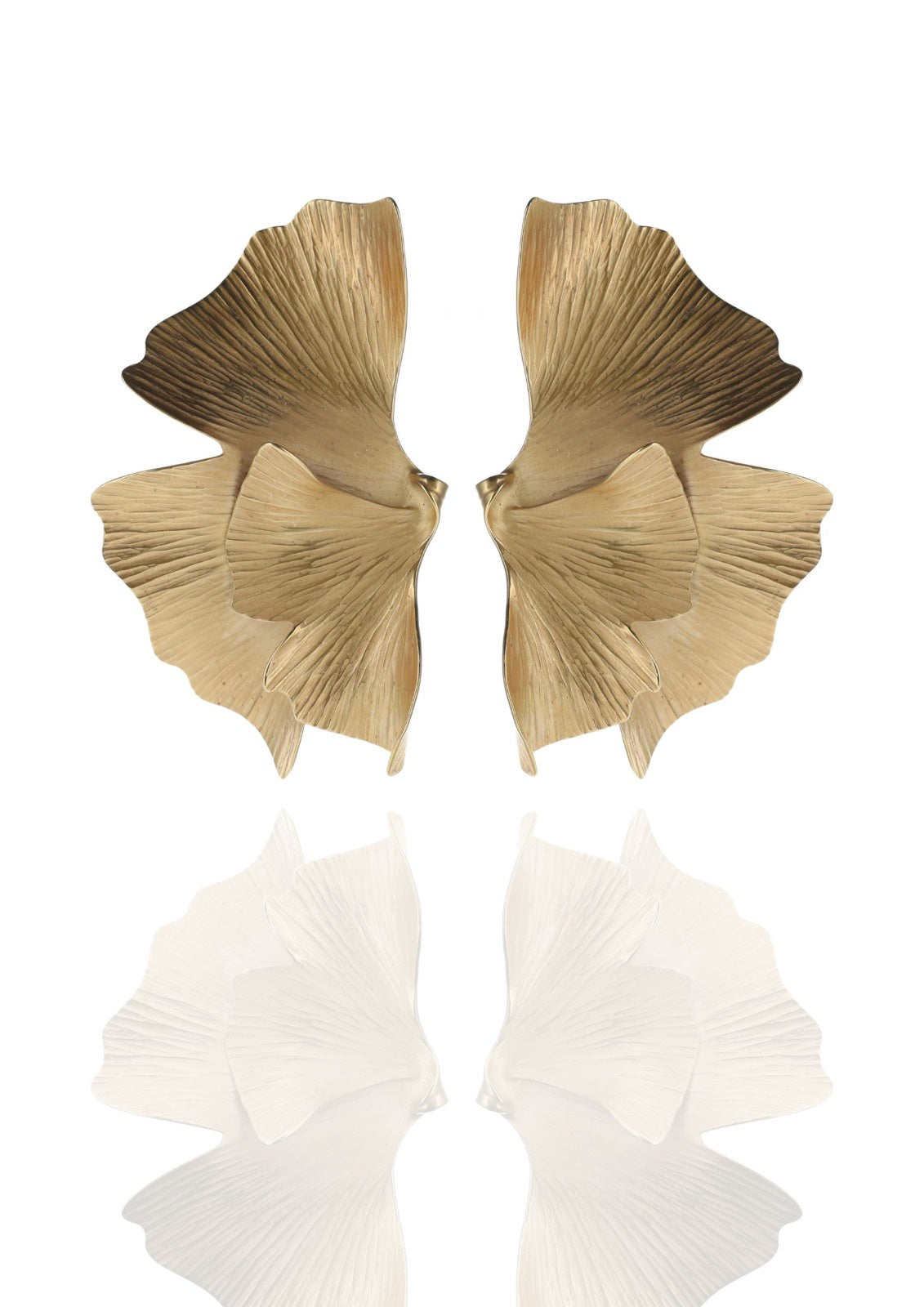 Ginkgo Leaf Cluster Earrings
