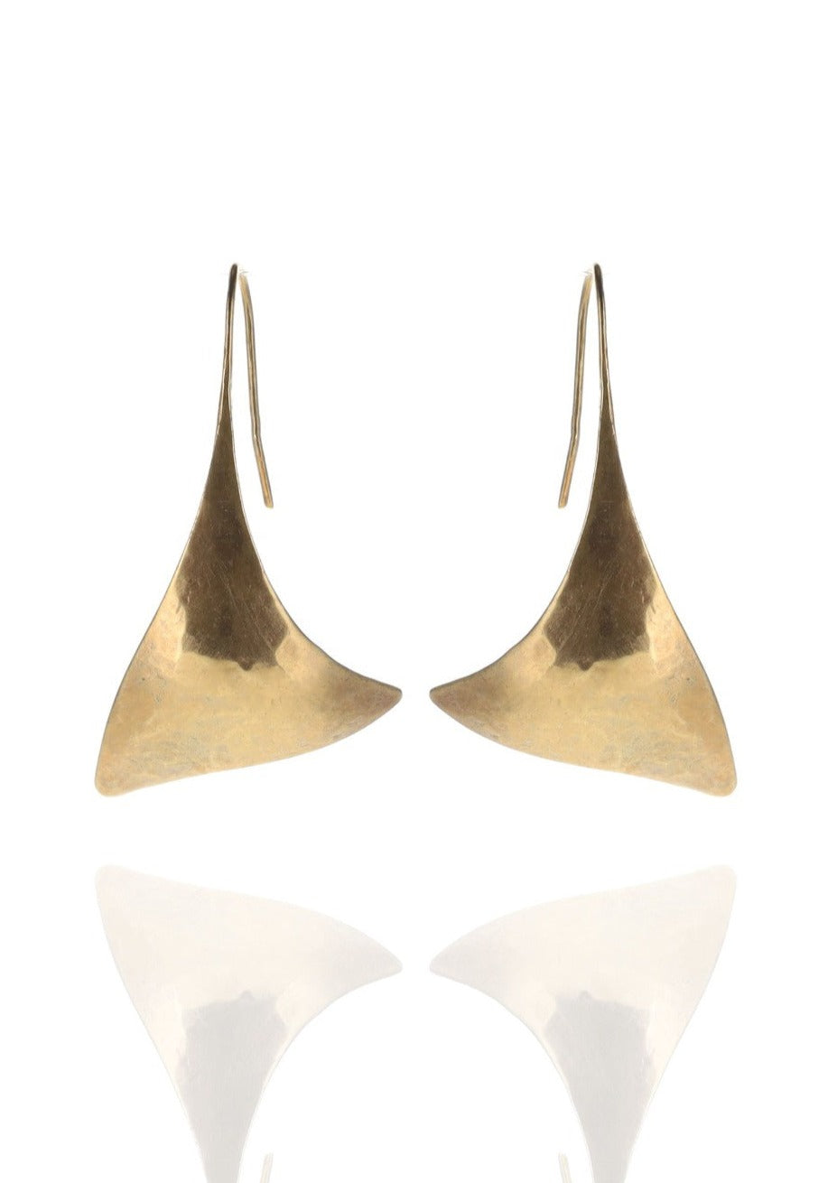 Ginkgo Tri Earrings