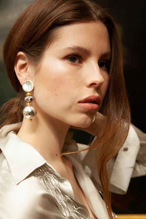 Laurel Metallic Glaze Earrings