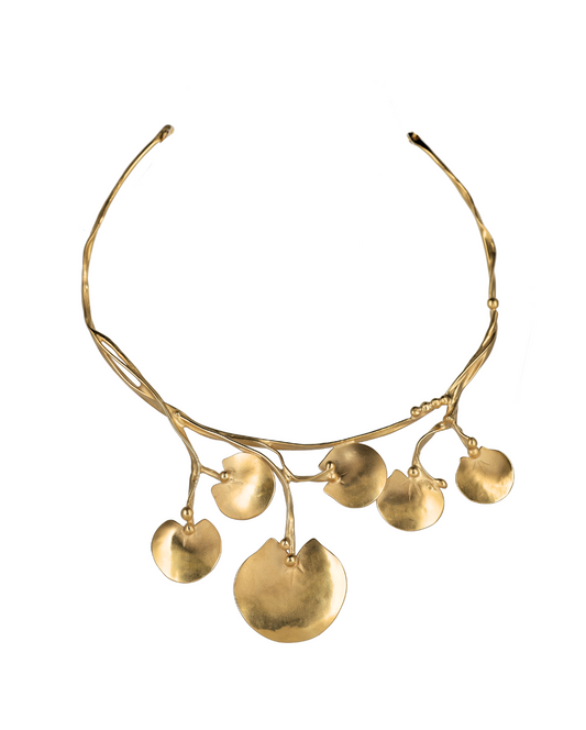 Ginkgo Lily Pads Necklace
