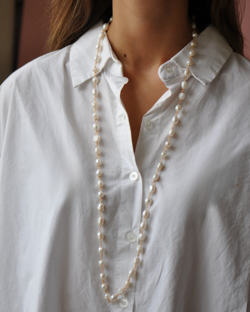 Polly Pearl Necklace