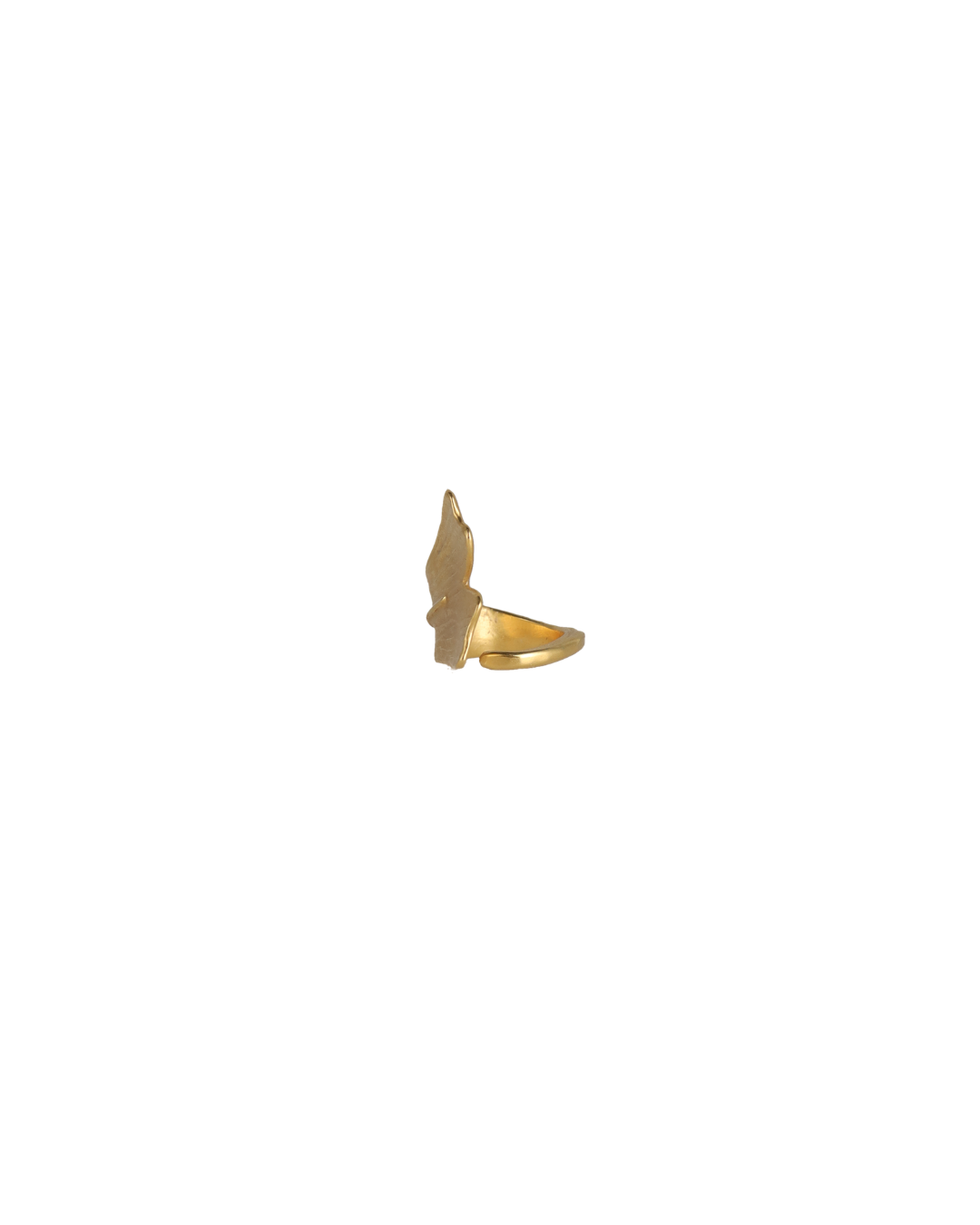 Ginkgo Single Leaf Ring