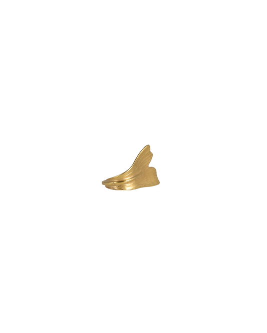 Ginkgo Single Leaf Ring