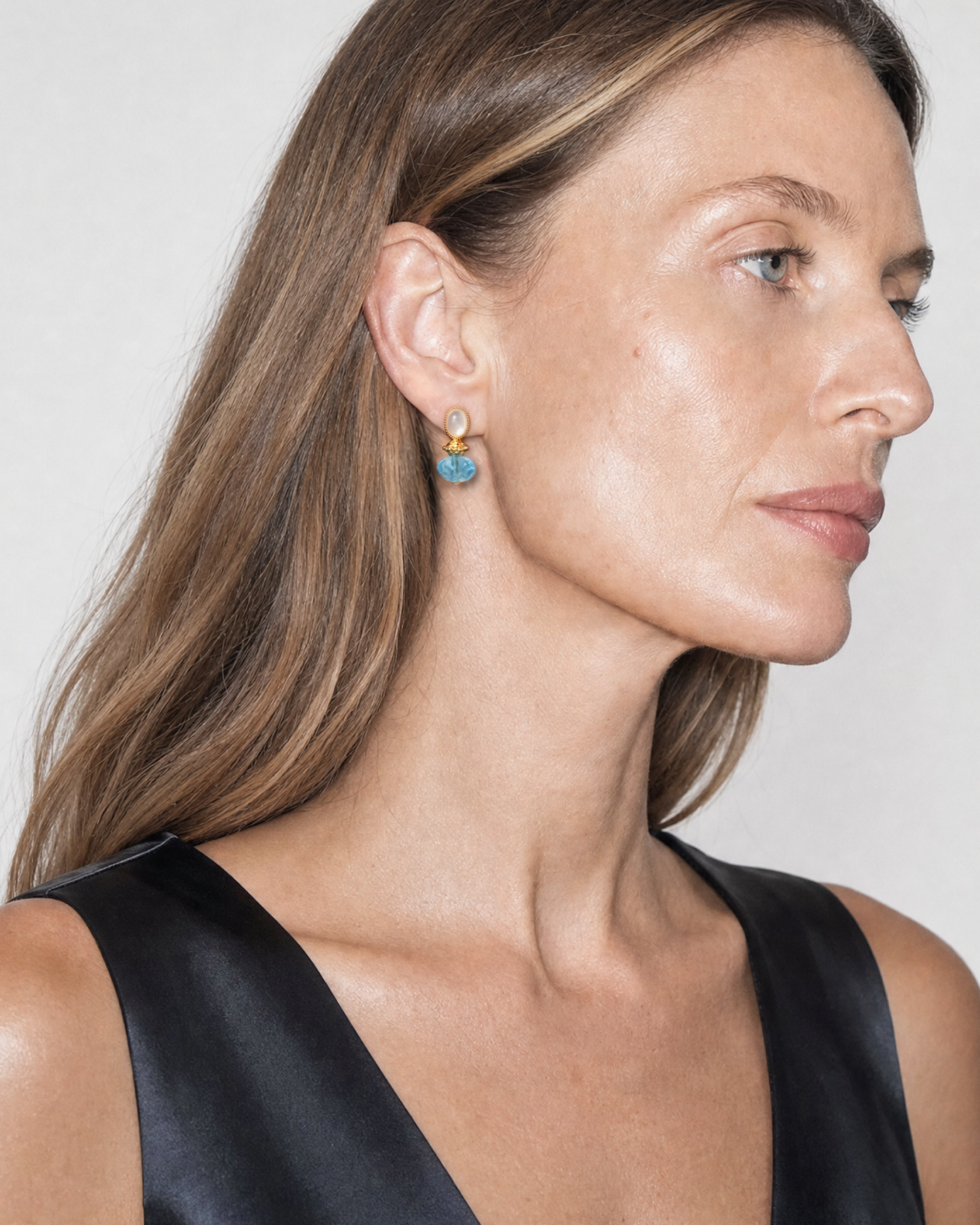 Mini Bright Turquoise Earrings