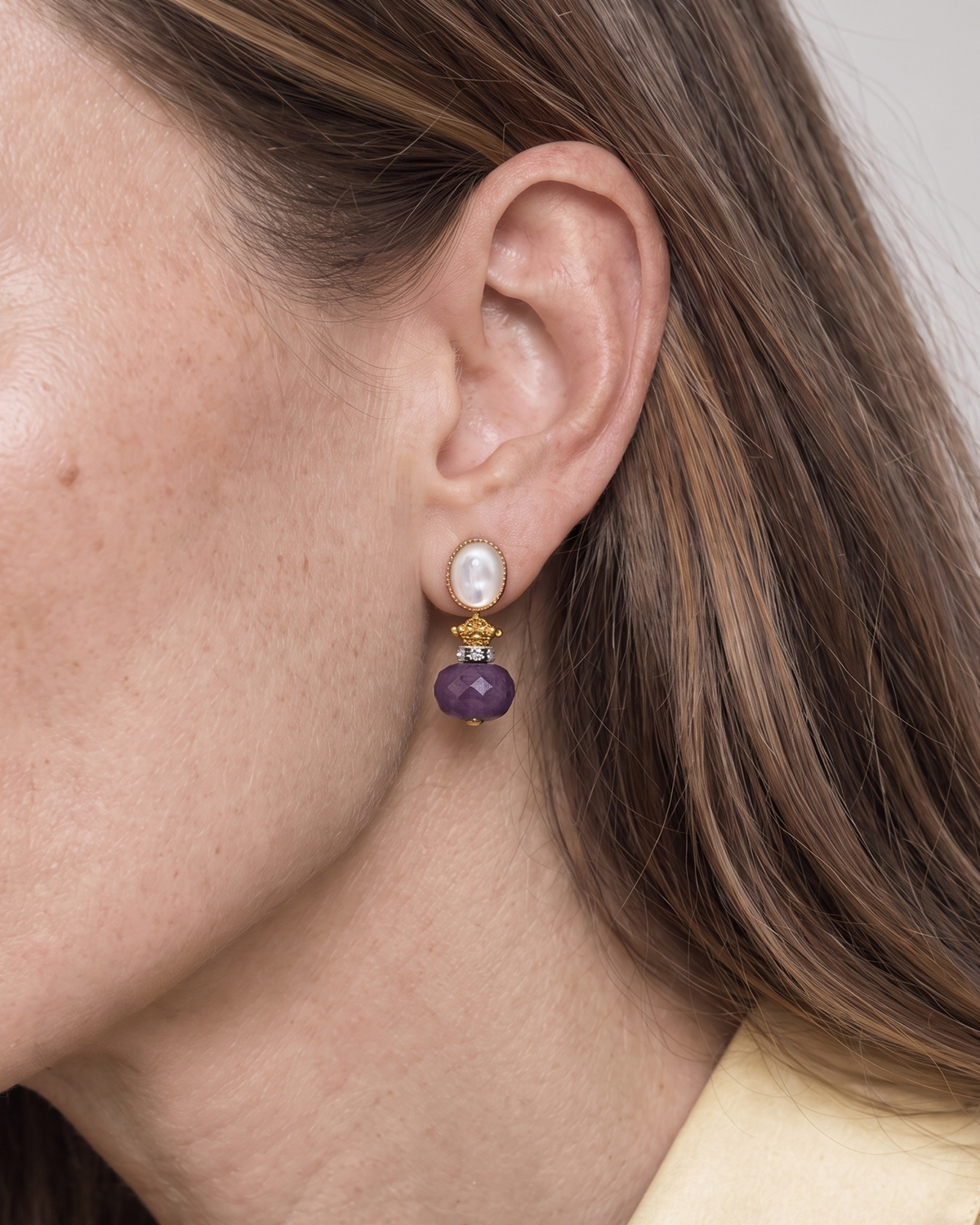Mini Mauve Earrings