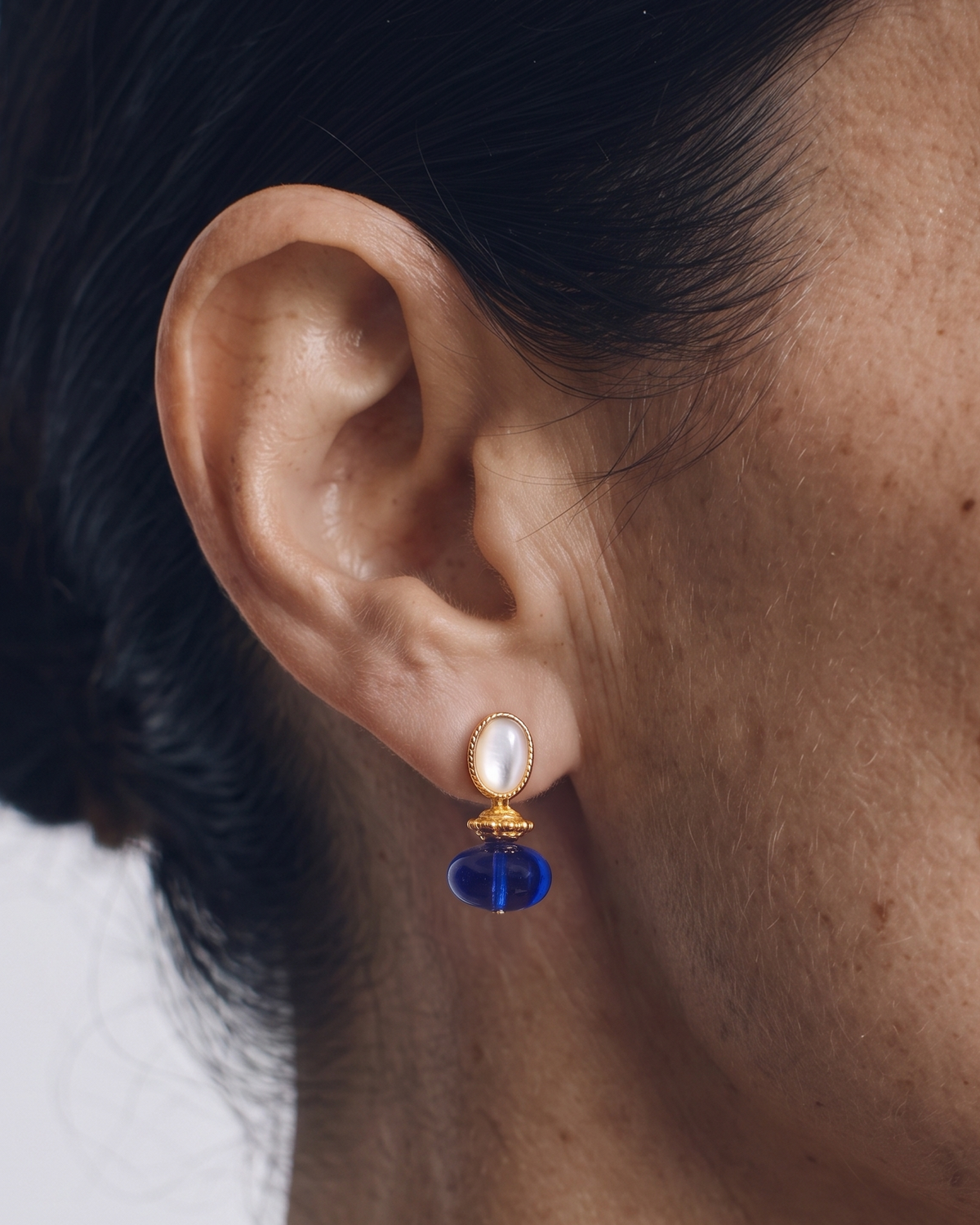 Mini Murano Sapphire Earrings