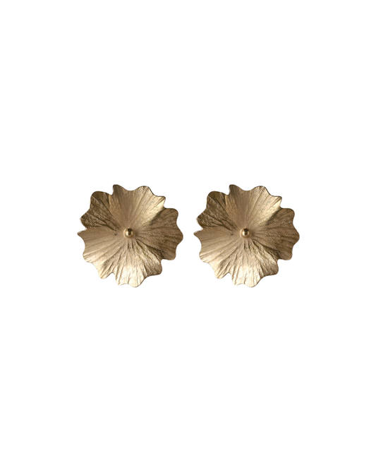 Ginkgo Single Flower Earrings