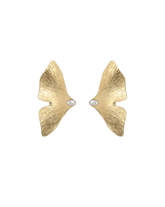 Ginkgo Butterfly Earrings