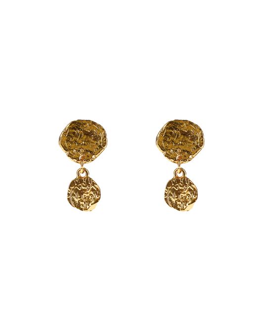Leonidas Earrings Two Coins