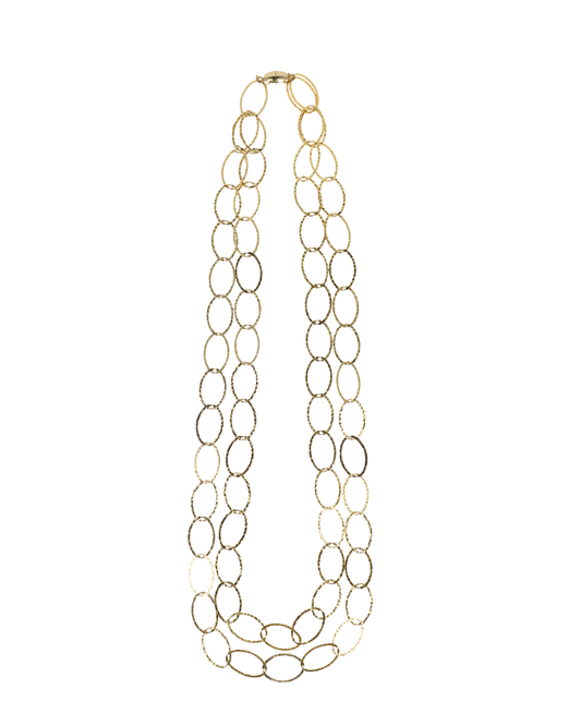 Links Double String Necklace