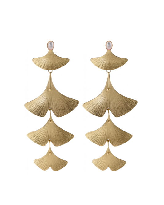 Ginkgo Cascading Earrings