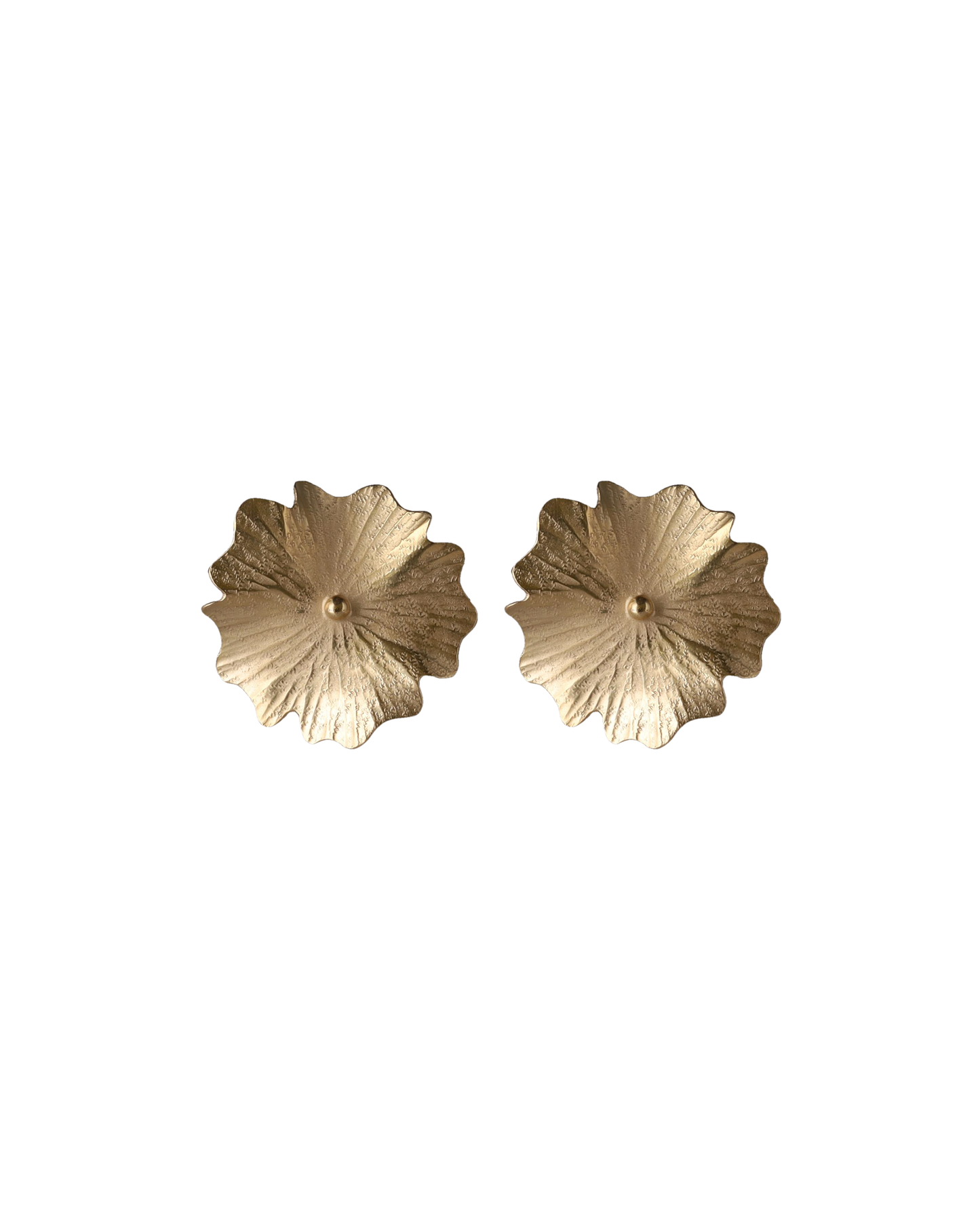 Ginkgo Signle Flower Earrings