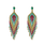 Gold, Turquoise & Red