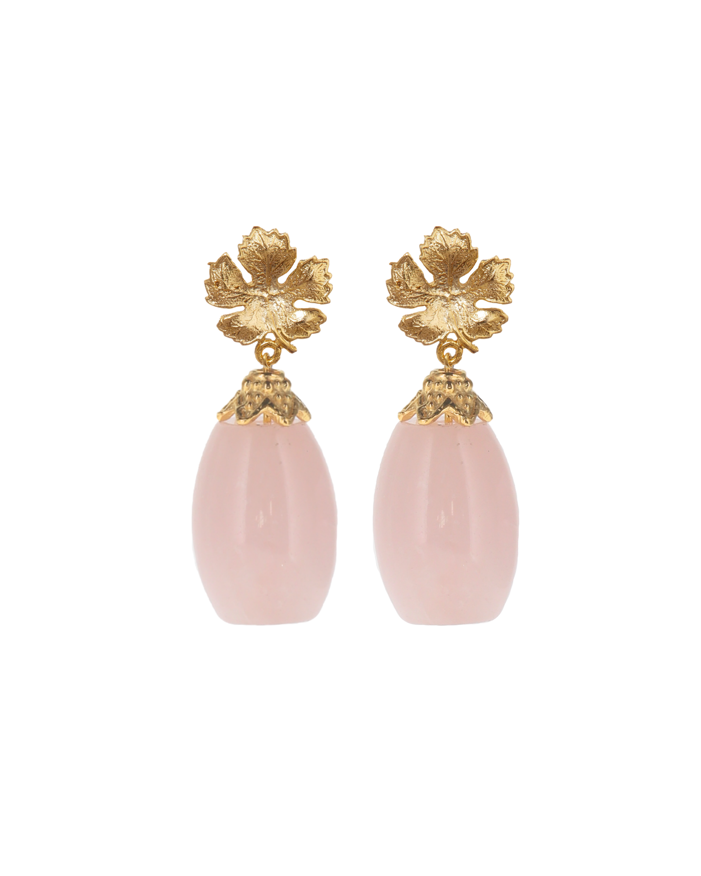 Sylvia Rose Quartz Earrings