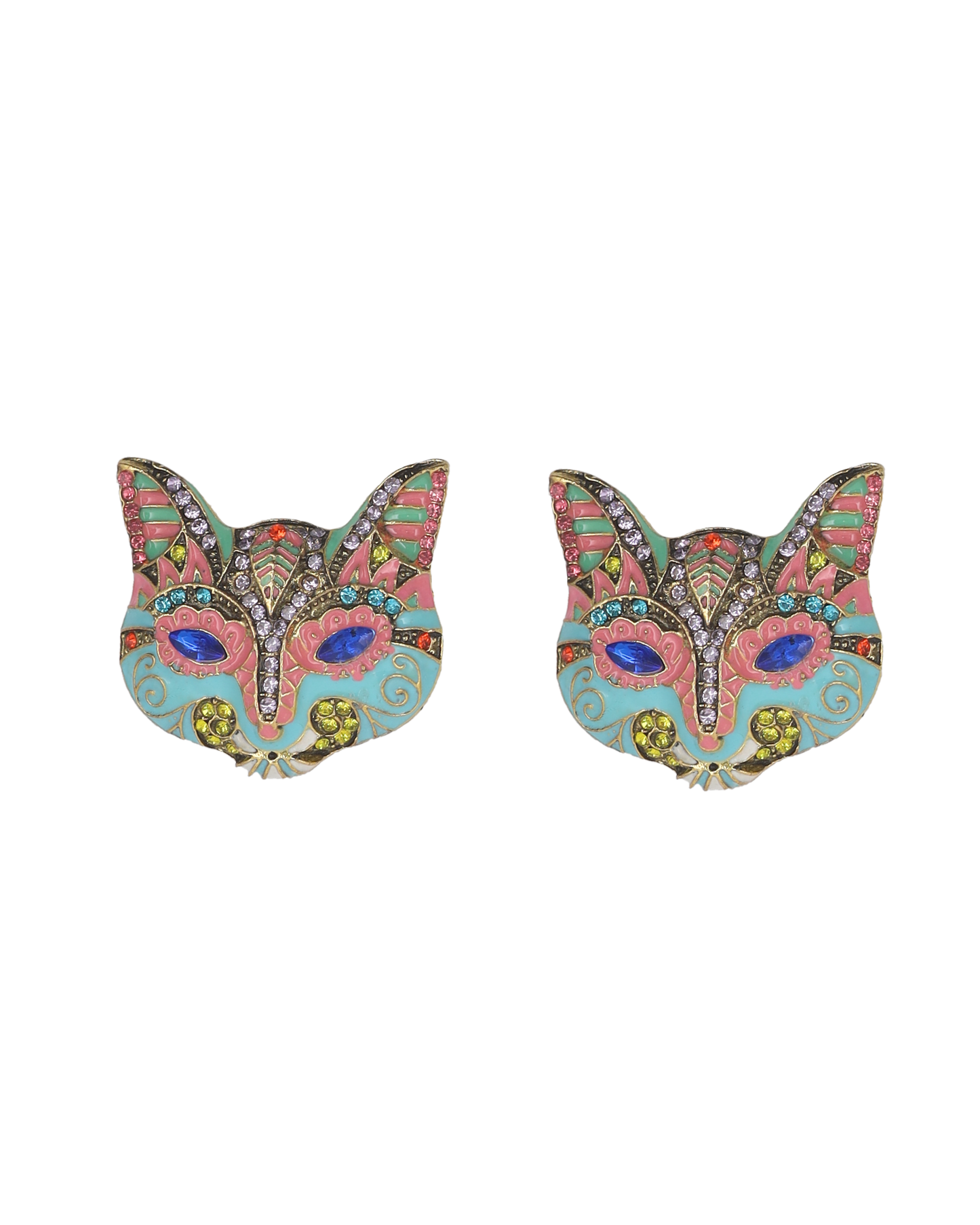 Venetian Cat Earrings