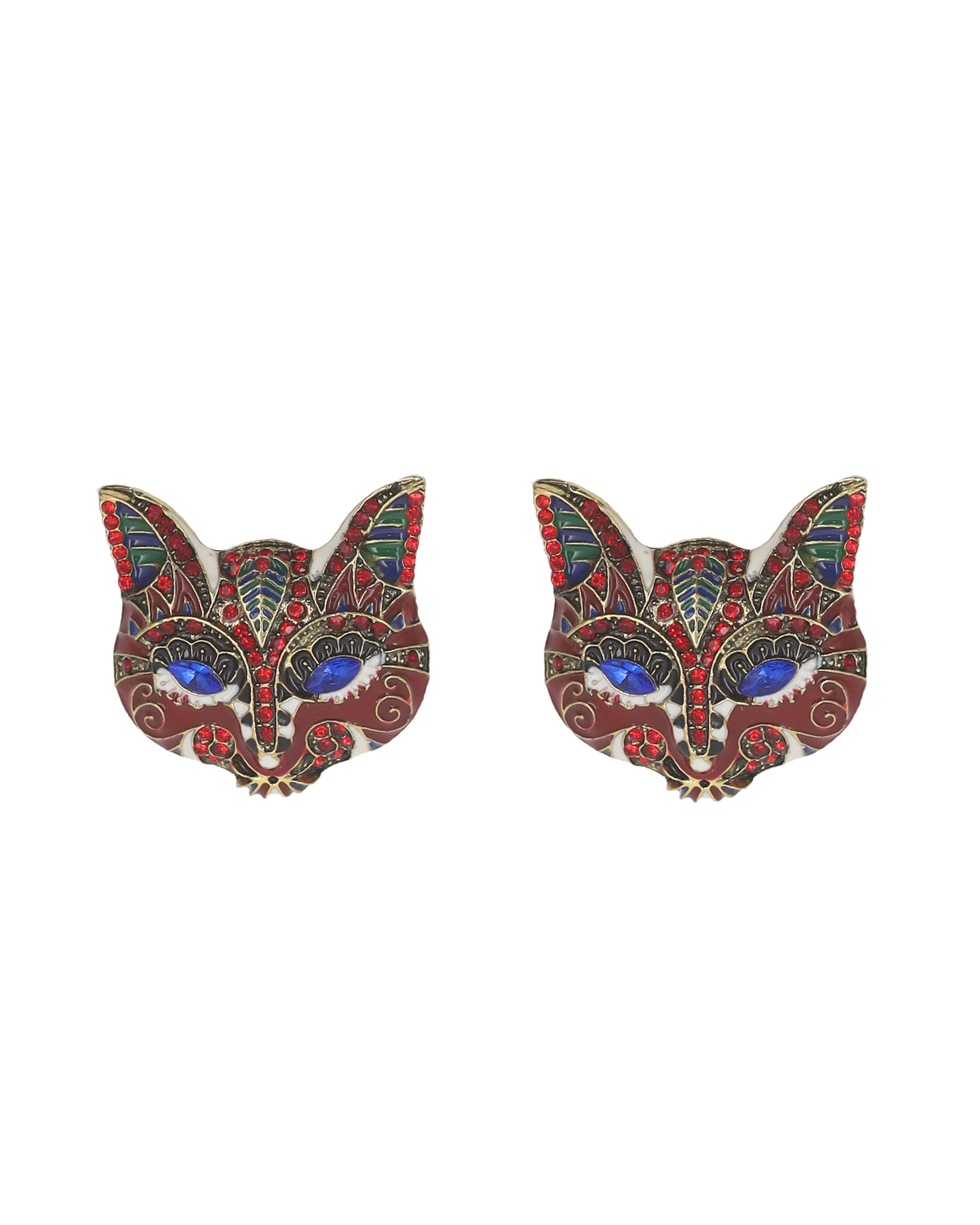 Venetian Cat Earrings
