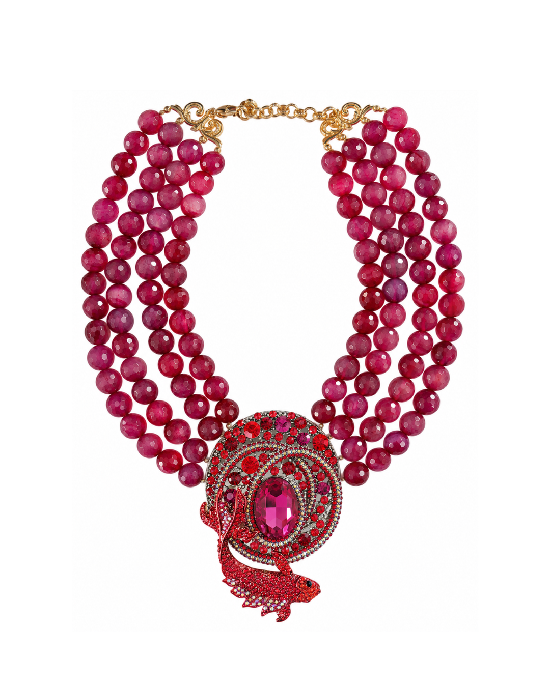 Ruby Koi Necklace