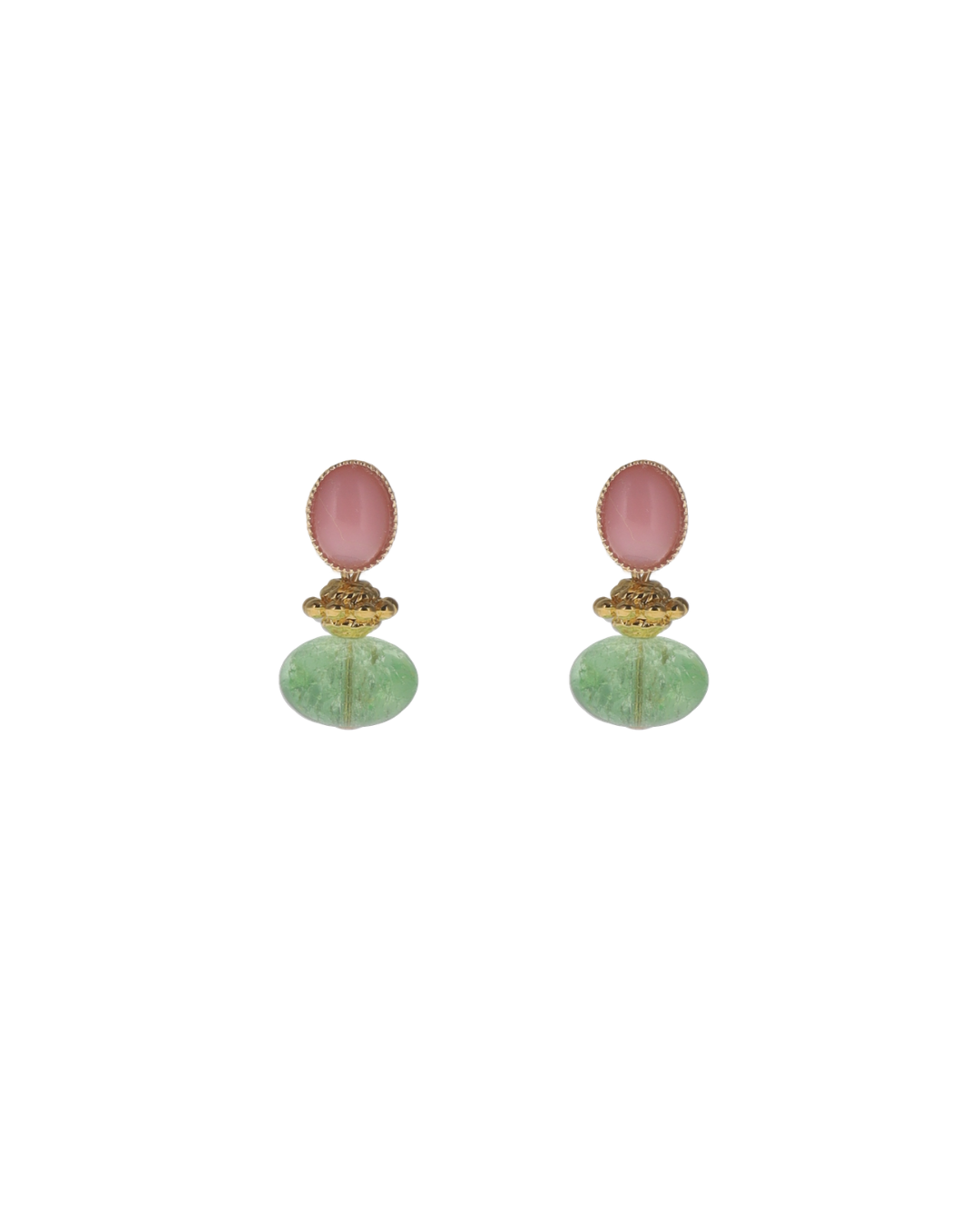 Mini Bright Green Earrings