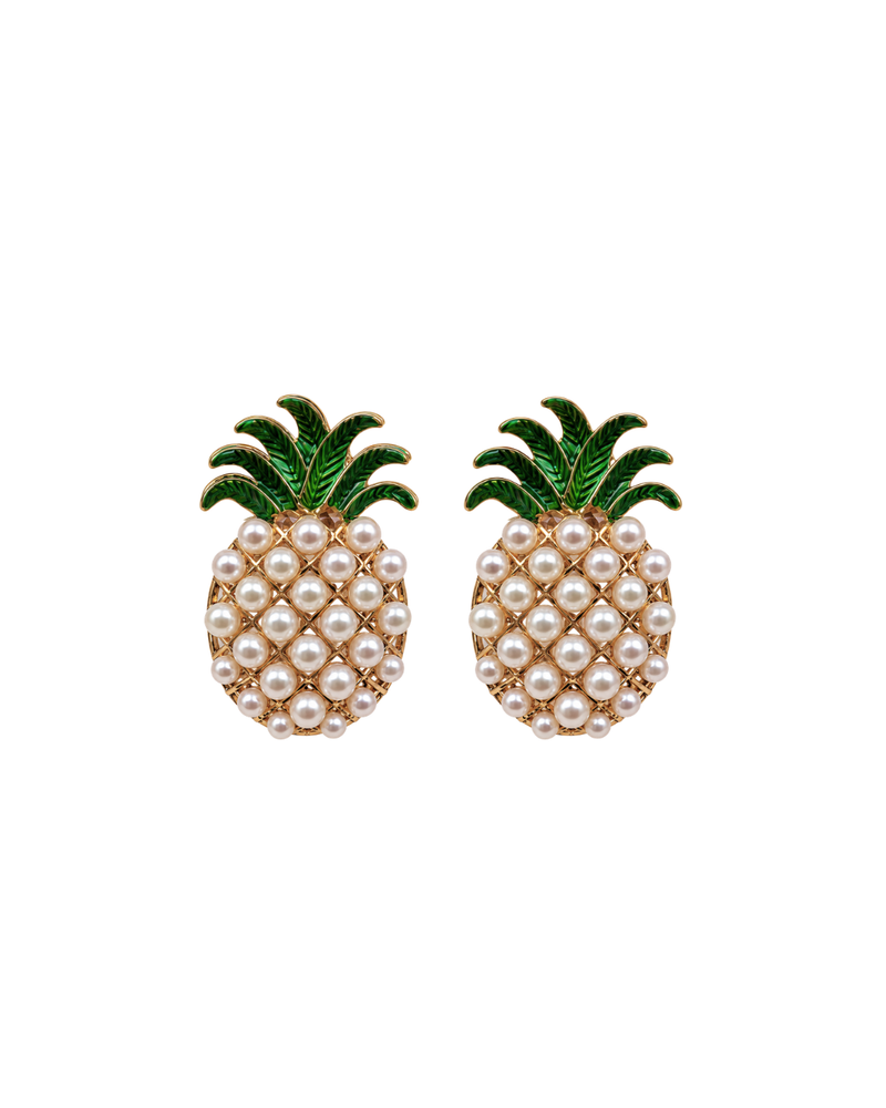 Pineapple Pearl Earrings