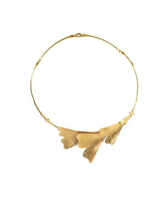 Ginkgo Long Leaves Necklace