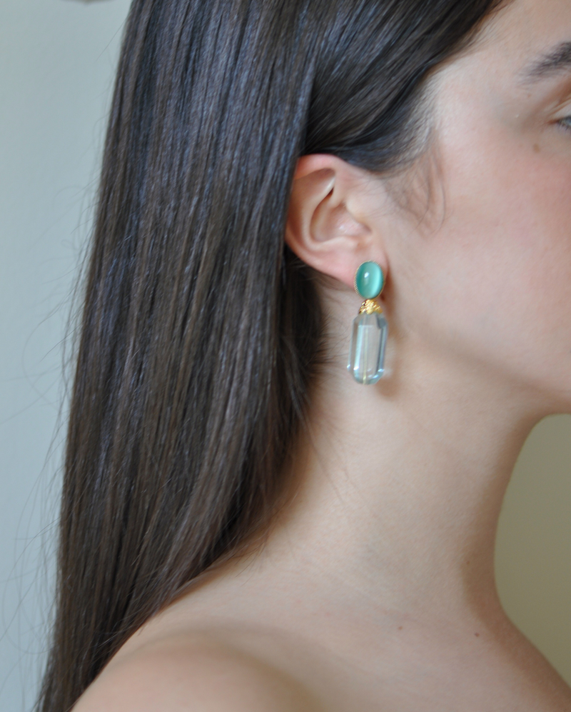 Aqua Earrings