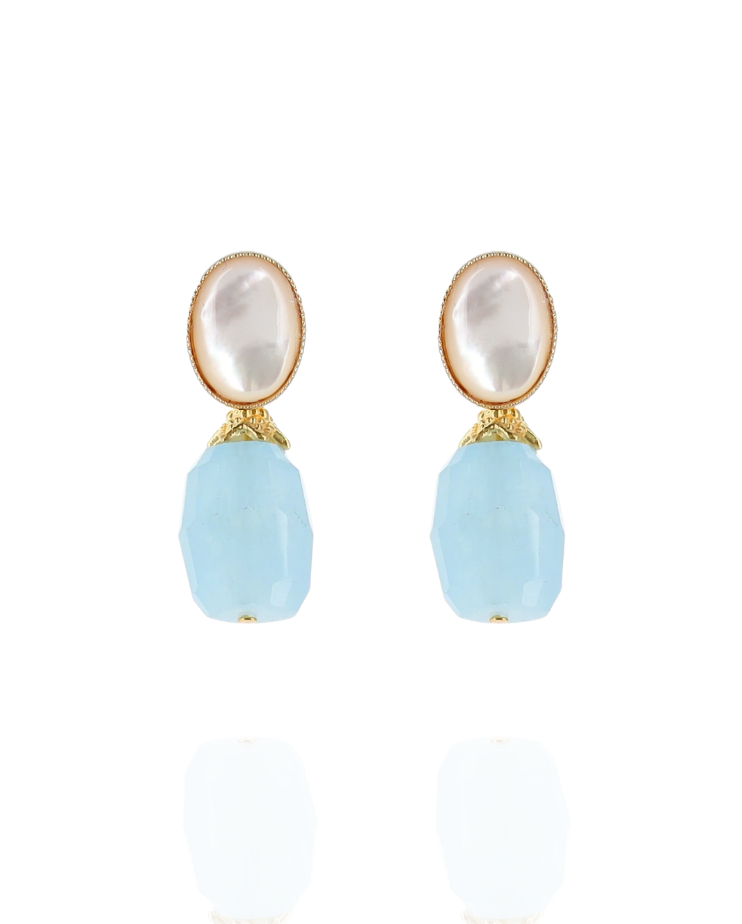 Zara Luna Aquamarine Earrings