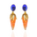 Orange w Blue Top