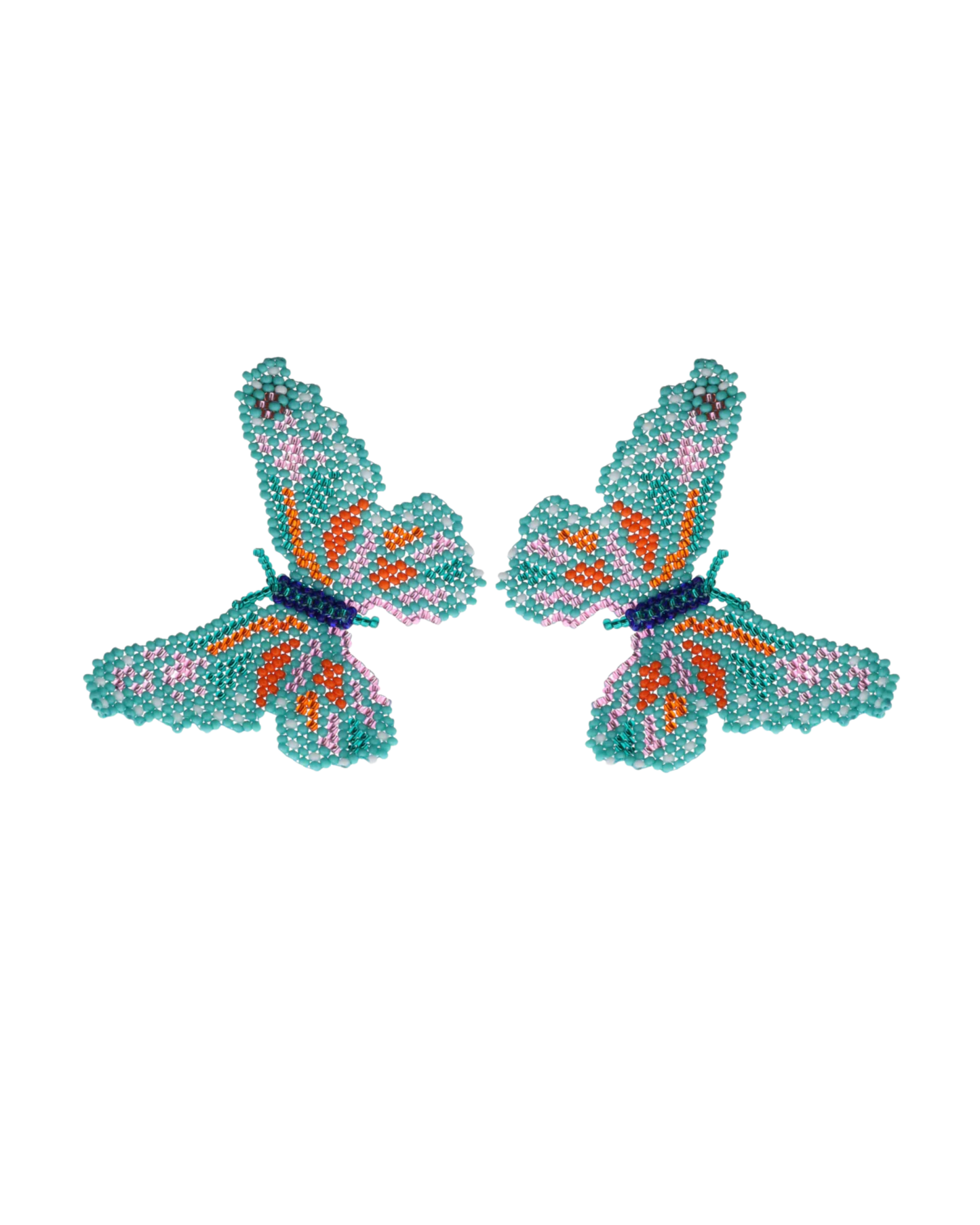 Beaded Butterfly Earrings