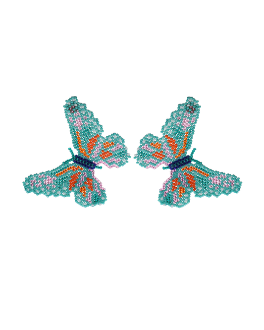 Beaded Butterfly Earrings