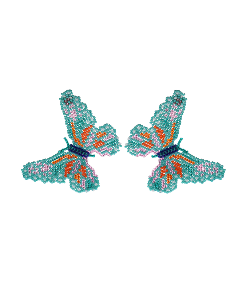 Beaded Butterfly Earrings