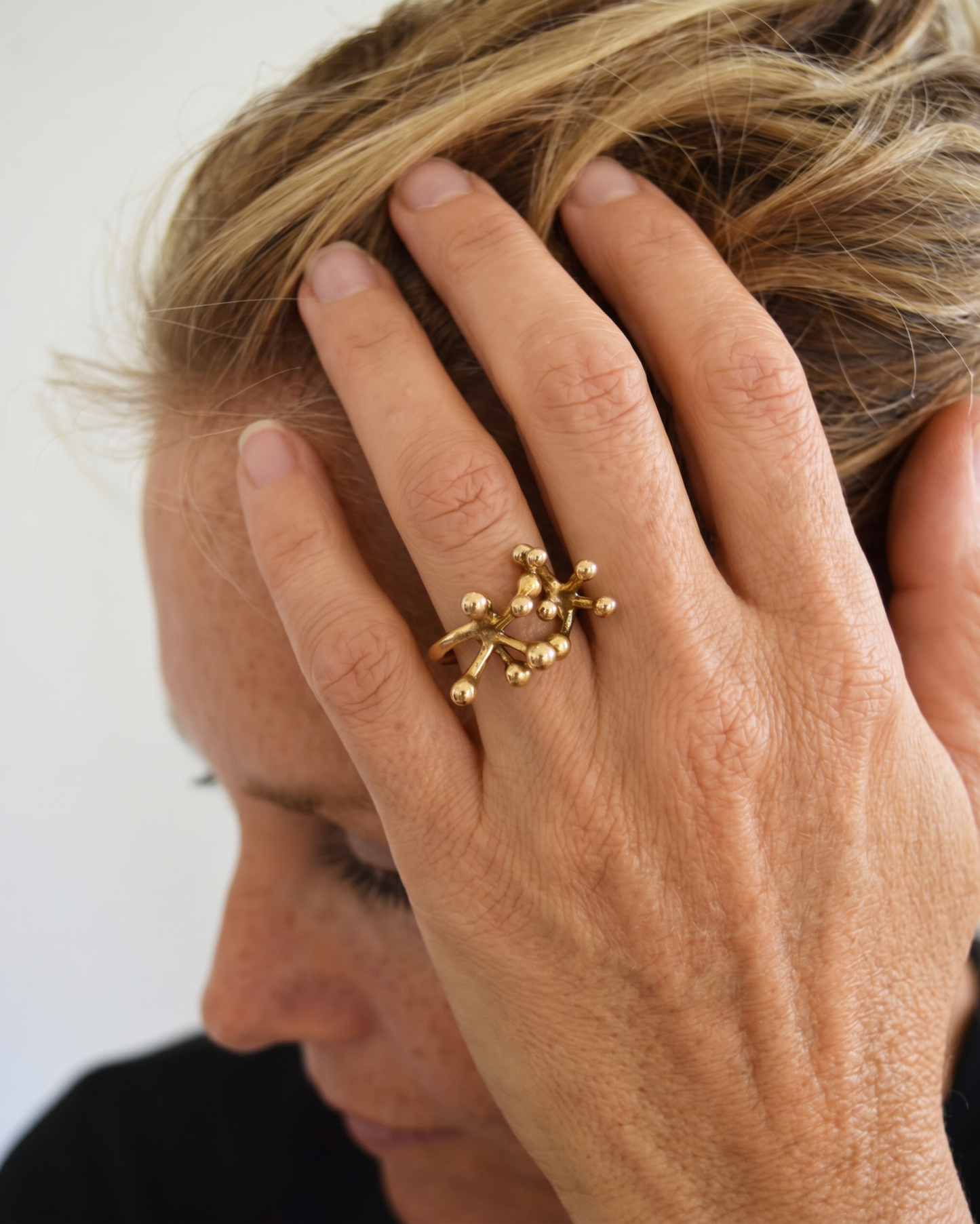 Ginkgo Ring Coral Small